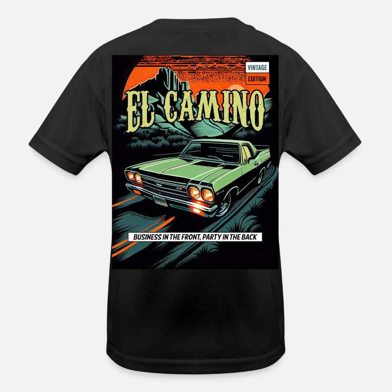 El Camino Vintage Comic Kids Functional T-Shirt