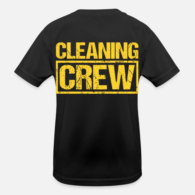 Cleaning Cleaning Cleaning Crew Crew Team Staff Kids Functional T-Shirt