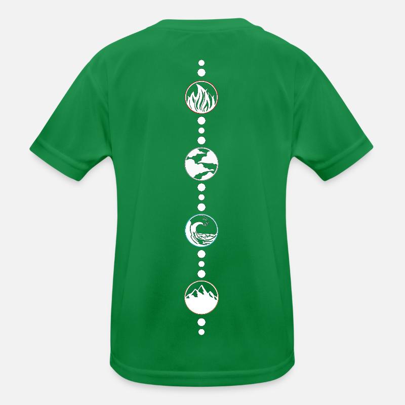 4 Elemente Kinder Funktions-T-Shirt
