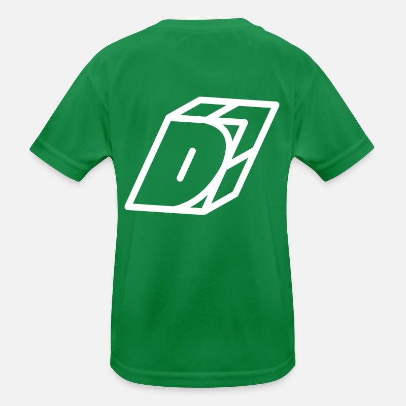 Lettre cadre D T-shirt sport Enfant