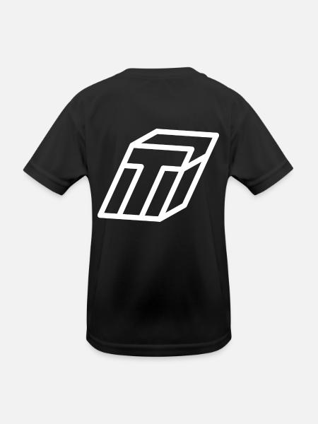 Lettre d’esquisse T - T-shirt sport Enfant - noir - Dos