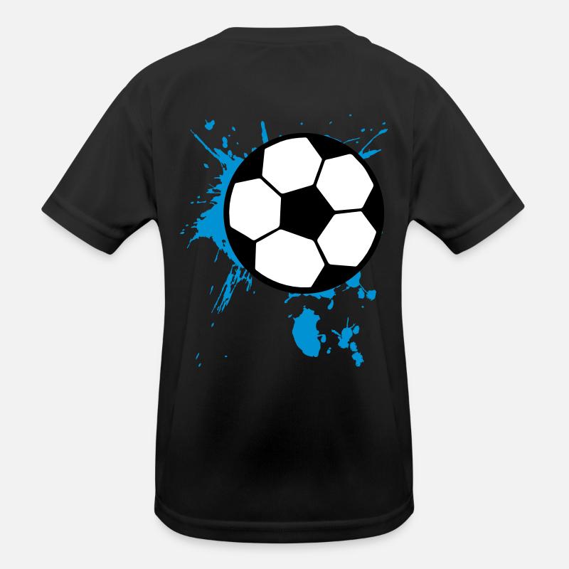 Fußball Splash 3c Kinder Funktions-T-Shirt