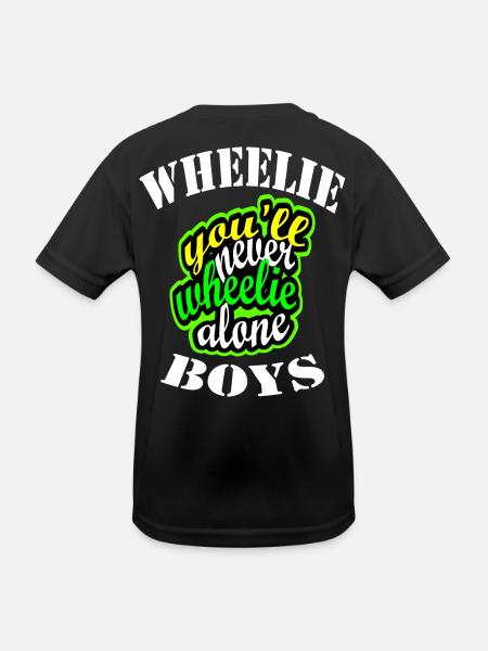 Wheelie - Kids Functional T-Shirt - black