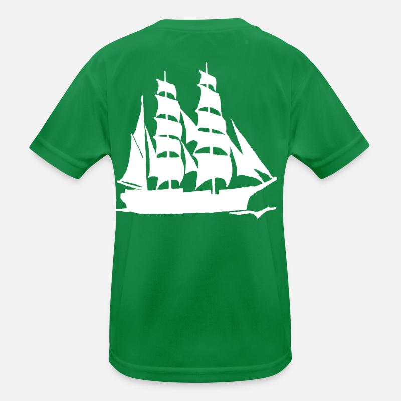 VOILIER GRAND FORMAT BLANC T-shirt sport Enfant