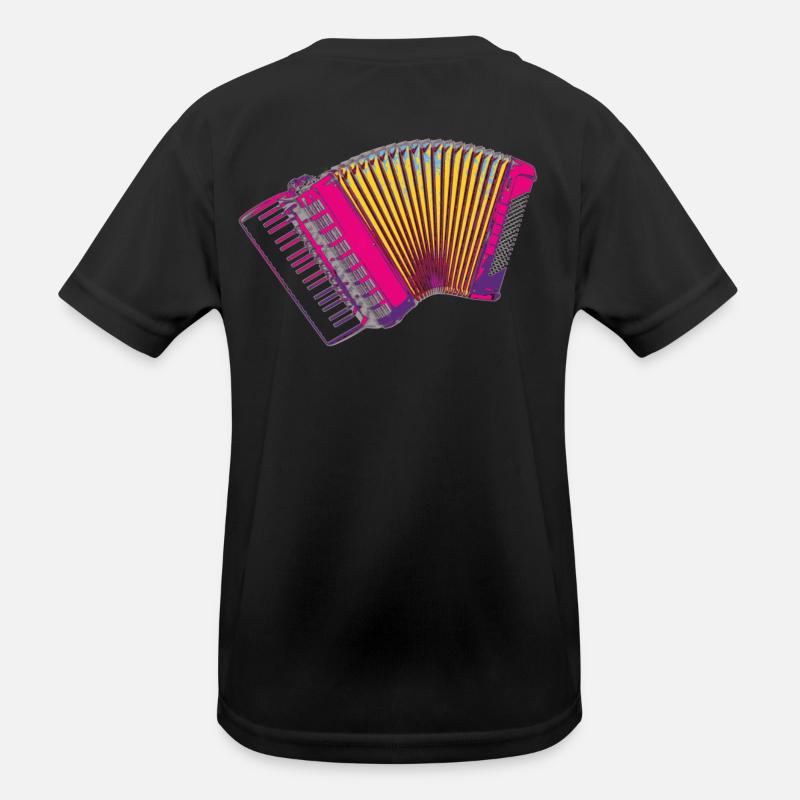Akkordeon farbig chic - Geschenk Kinder Funktions-T-Shirt