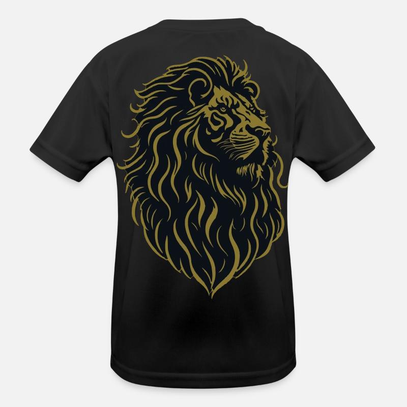 Goldener Löwe Kinder Funktions-T-Shirt
