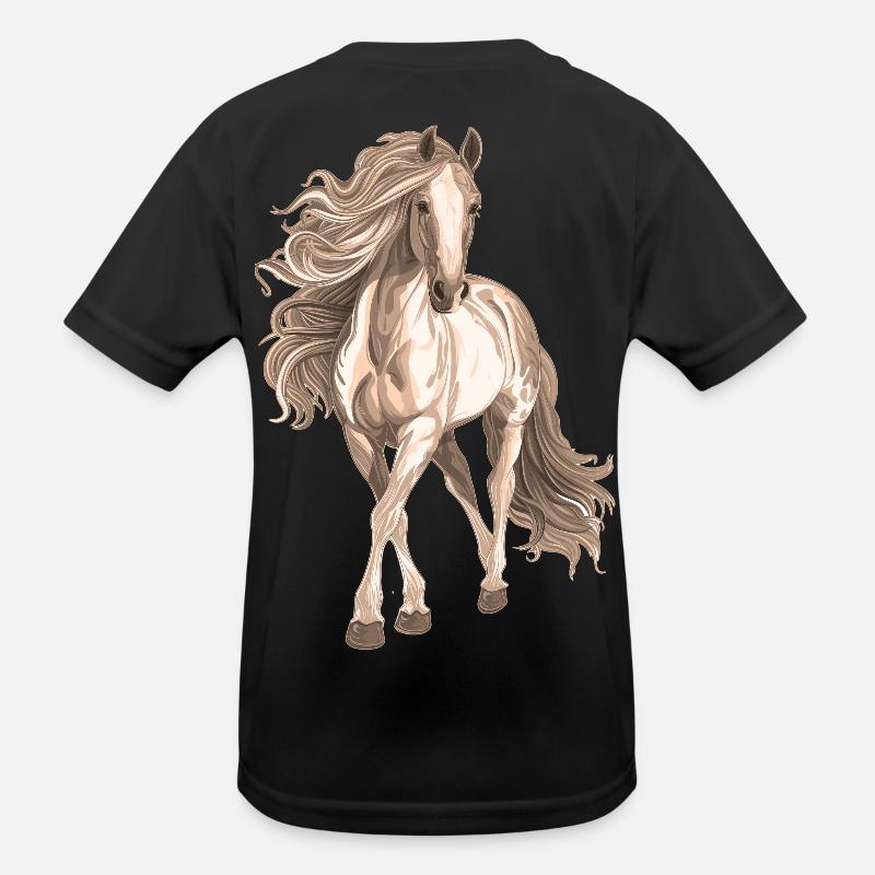 Motif cheval T-shirt sport Enfant