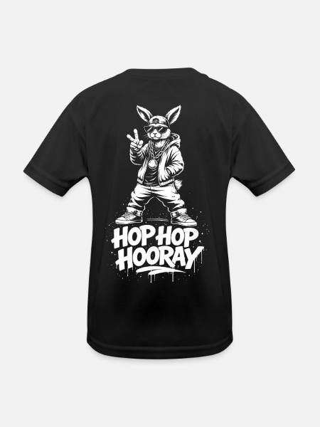 HOP HOP HOURRA Bunny - T-shirt sport Enfant - noir - Dos