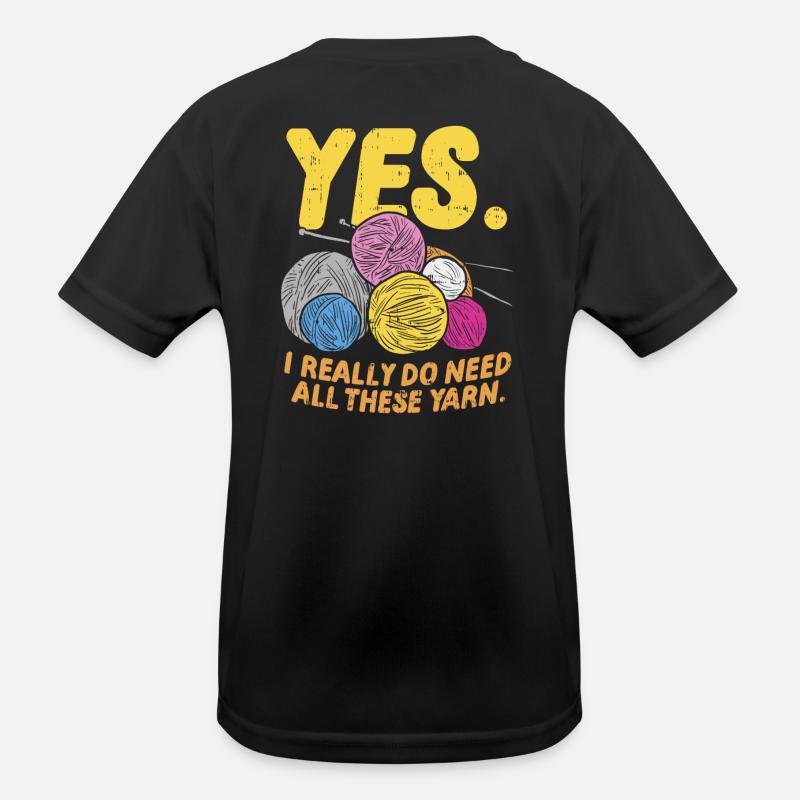 Stricken Kinder Funktions-T-Shirt