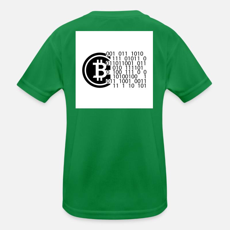Bitcoin Code Kinder Funktions-T-Shirt