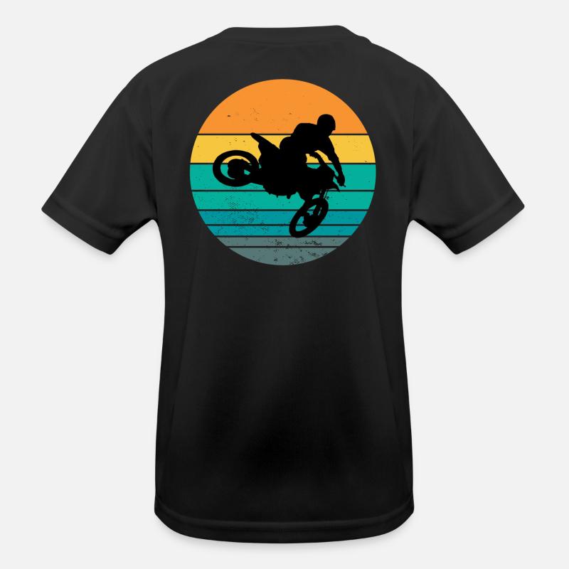 Motorrad, Motorradfan, Biker Kinder Funktions-T-Shirt