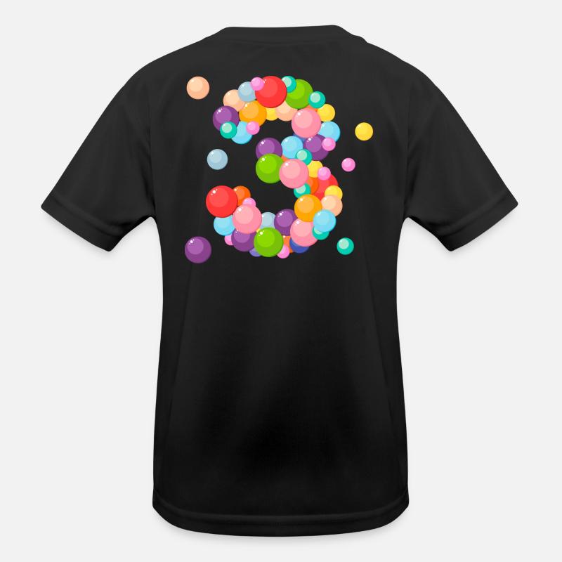 trois ans, j'ai 3 ans, anniversaire 3 ans, 3 ans T-shirt sport Enfant