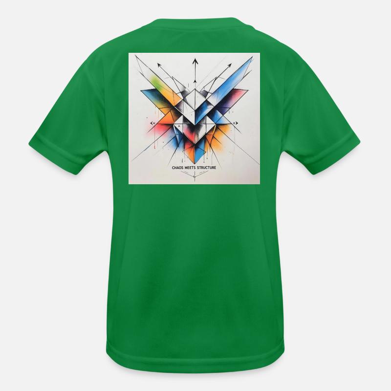 Chaos trifft Struktur Kinder Funktions-T-Shirt