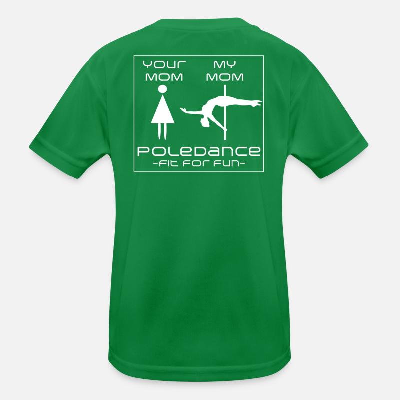Pole Dance Mom Fun Kids Functional T-Shirt