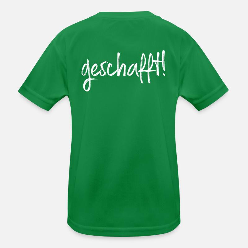 geschafft! Ziel erreicht Geschenkidee Prüfung Kinder Funktions-T-Shirt