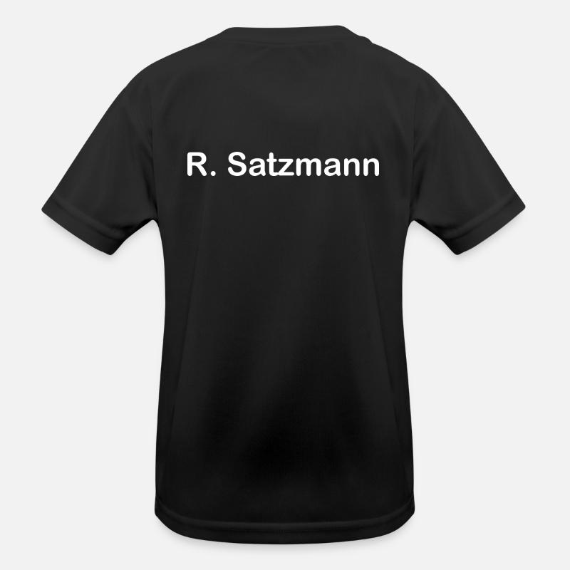R. Satzmann - Kinder Funktions-T-Shirt - Schwarz