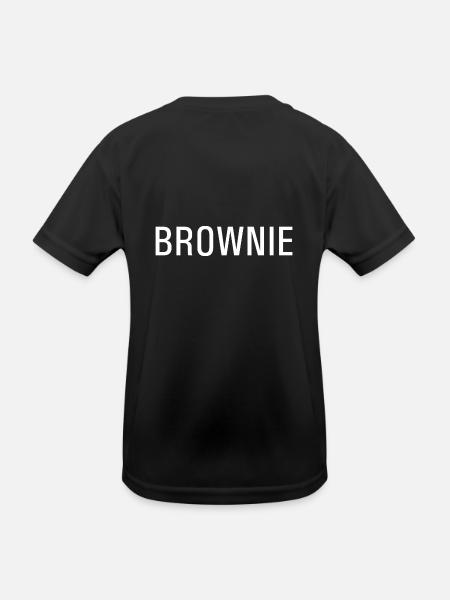 Brownie - Kinder Funktions-T-Shirt - Schwarz - Hinten