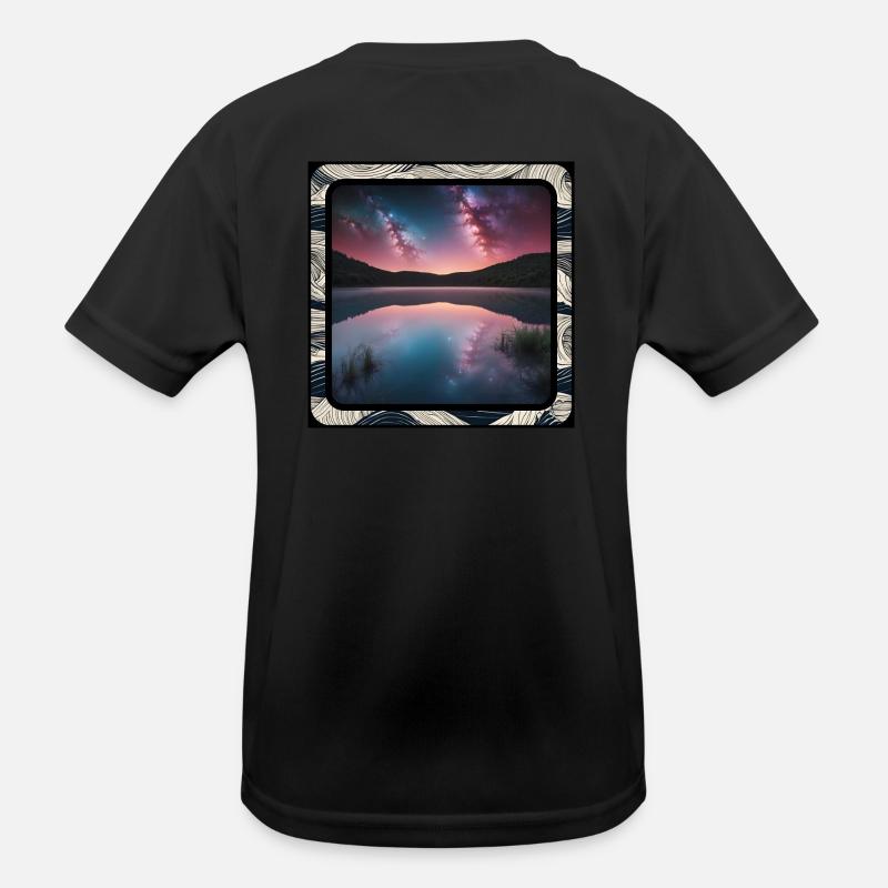 Seascape with reflections Kids Functional T-Shirt