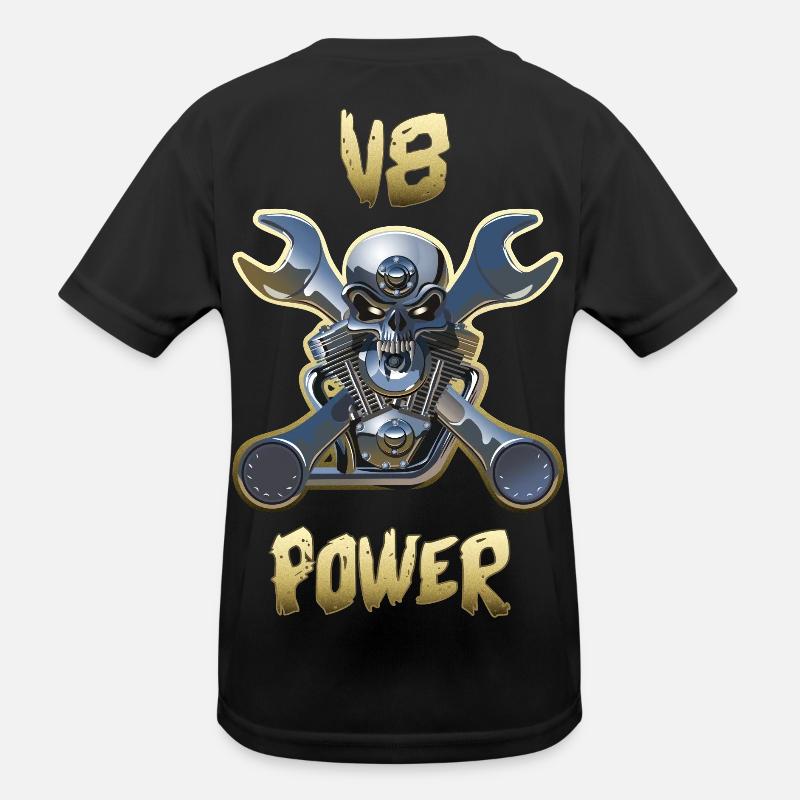 Engine v8 Power Gold Kids Functional T-Shirt