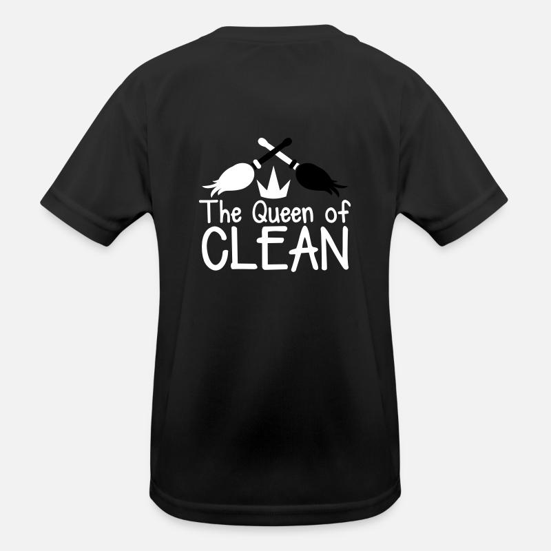 La reine de la mère CLEAN rose chaud avec des T-shirt sport Enfant