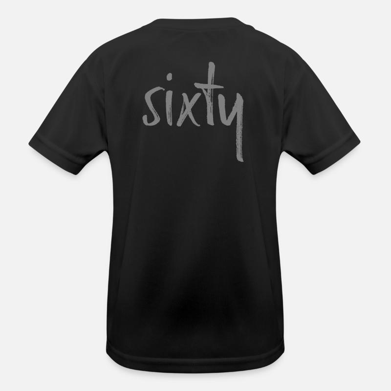 60 sixty Geburtstag Geschenk Zahl sechzig Kinder Funktions-T-Shirt