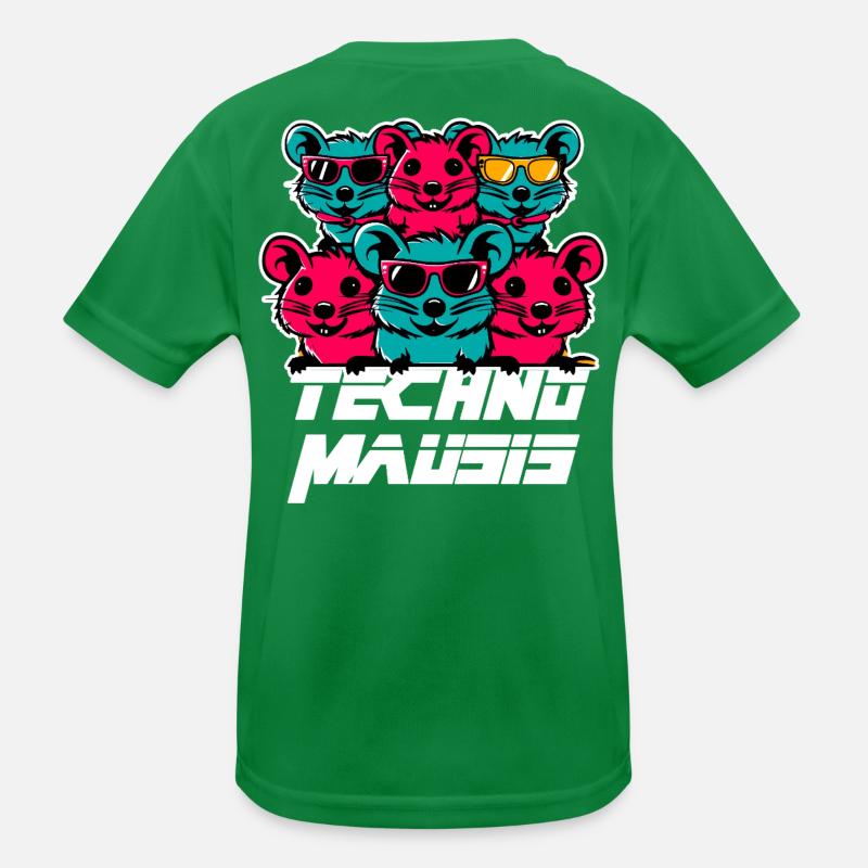 Techno Mausis Kinder Funktions-T-Shirt