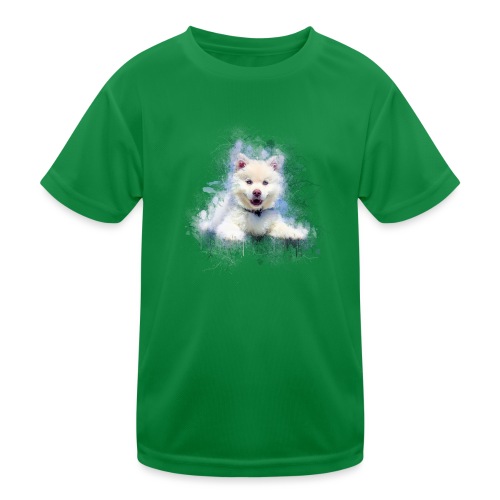Husky sibérien Blanc chiot mignon -by- Wyll-Fryd - T-shirt sport Enfant
