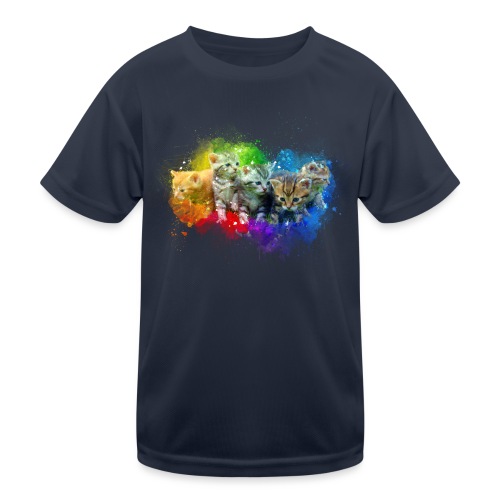 Chatons peinture arc-en-ciel -by- Wyll Fryd - T-shirt sport Enfant