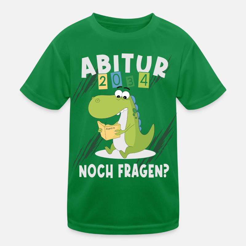 Einschulung Dinosaurier Abi 2034 Kinder Funktions-T-Shirt