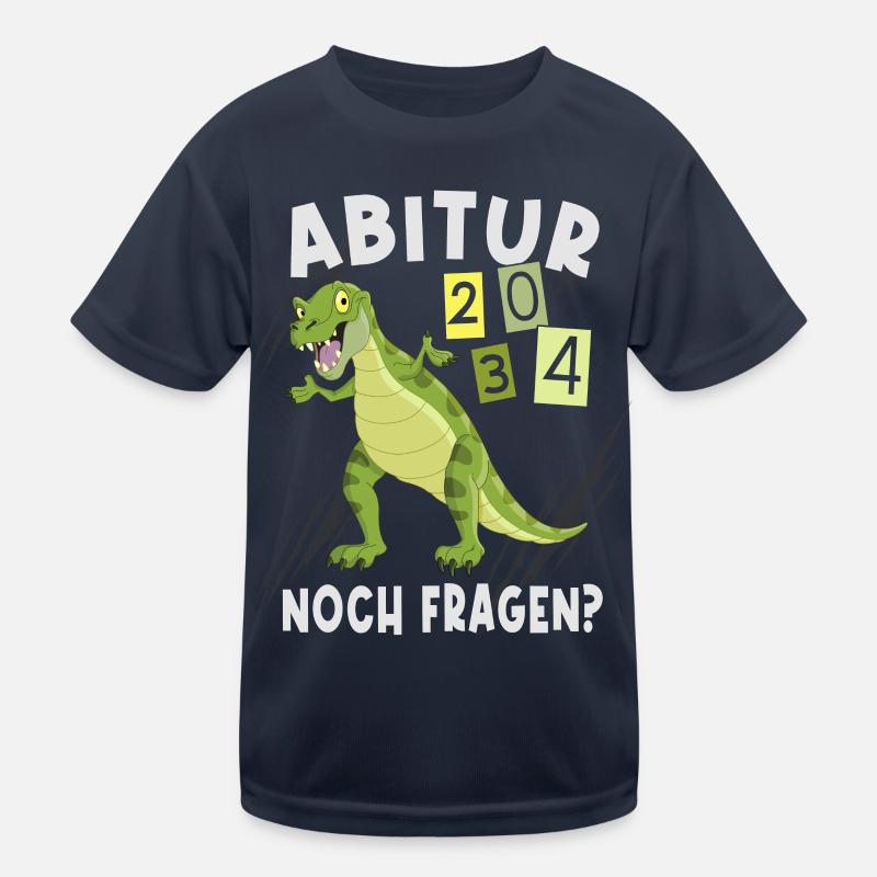 Einschulung Dinosaurier Abi 2034 Kinder Funktions-T-Shirt