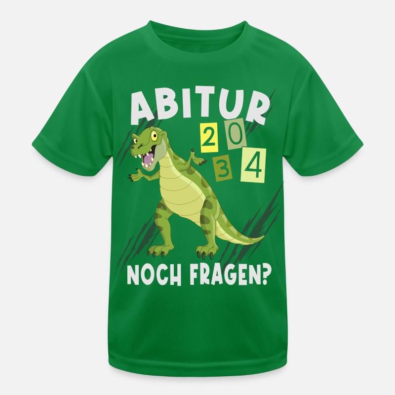 Einschulung Dinosaurier Abi 2034 Kinder Funktions-T-Shirt