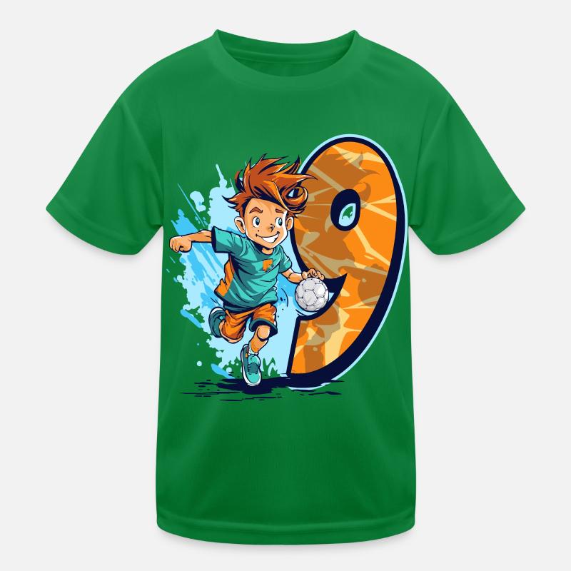 Handball Birthday - 9 years old boy - 9. Kids Functional T-Shirt