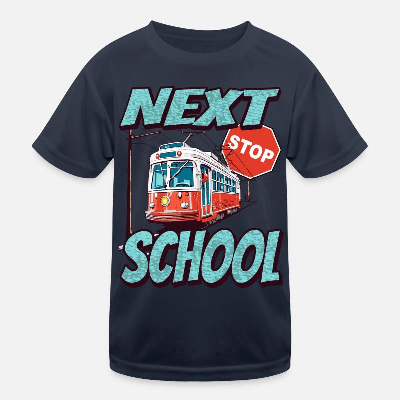 Nearest stop: Schule - Kids Straßenbahn Kids Functional T-Shirt