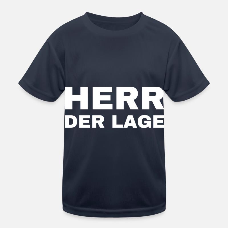 Herr der Lage Kinder Funktions-T-Shirt
