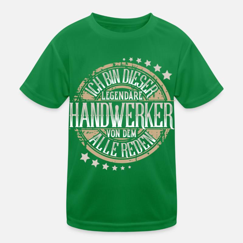 Handwerker Kinder Funktions-T-Shirt