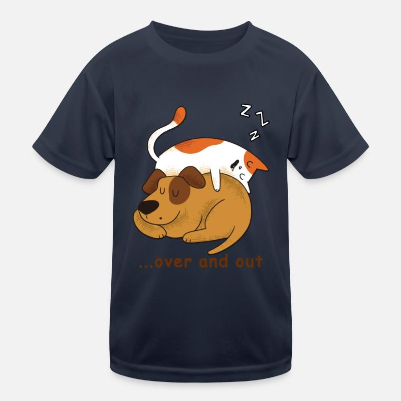 Chiens et chats dorment - encore et encore T-shirt sport Enfant