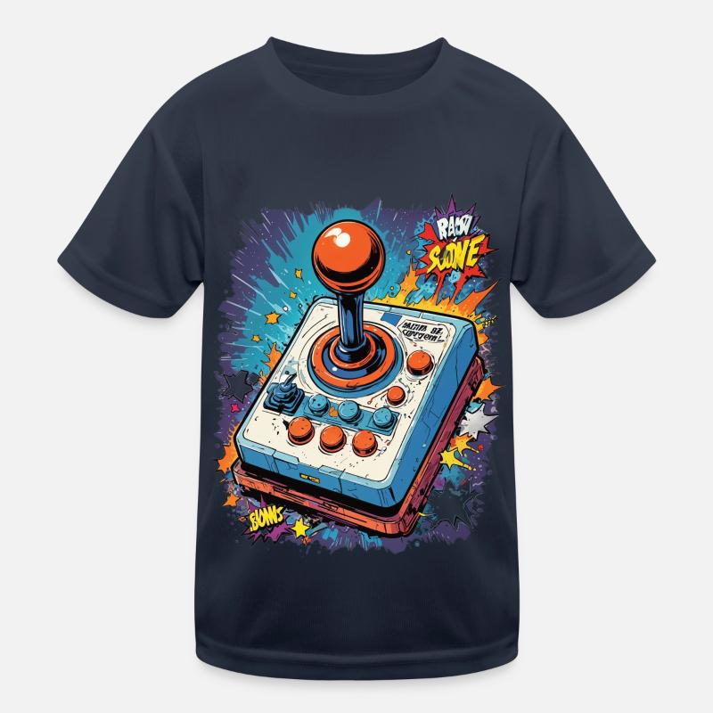 Retro Gamer Joystick / Controller Console Games Kids Functional T-Shirt