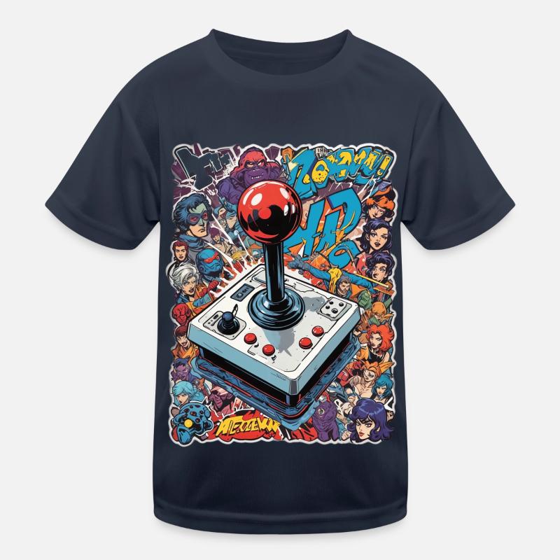 Retro Gamer Joystick / Controller Console Games Kids Functional T-Shirt