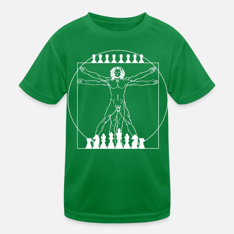 Da Vinci Chess Chess Player Chess Pieces Kids Functional T-Shirt
