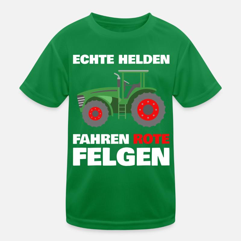 Landwirtschaft Traktor Trekker Traktorfahrer Kinder Funktions-T-Shirt