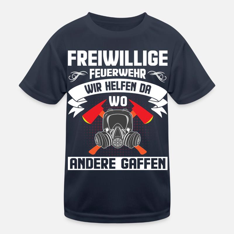 freiwillige Feuerwehr Feuerwehrmann Einsatz Kinder Funktions-T-Shirt