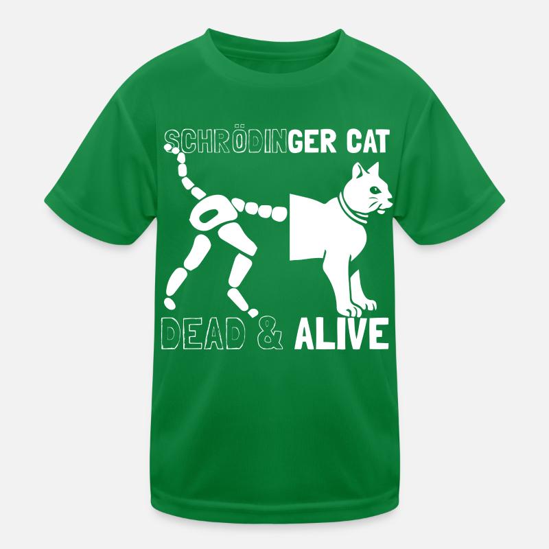 Schrödingers Katze tot oder lebendig Kinder Funktions-T-Shirt