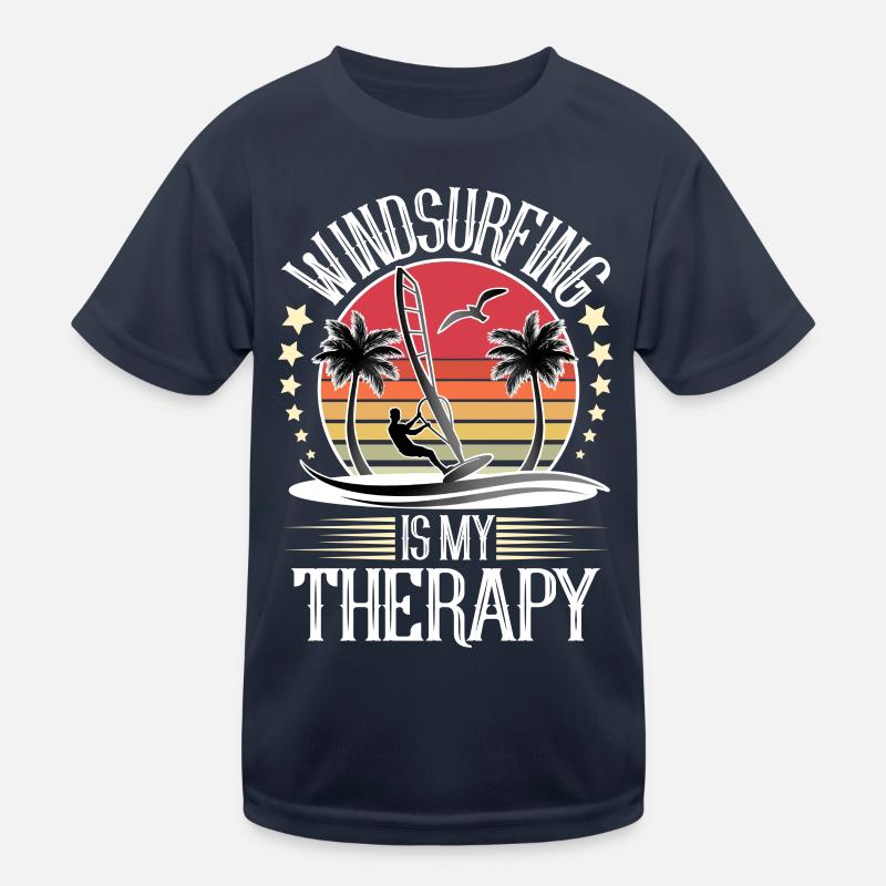 Windsurfing Windsurfer Windsurf Kids Functional T-Shirt
