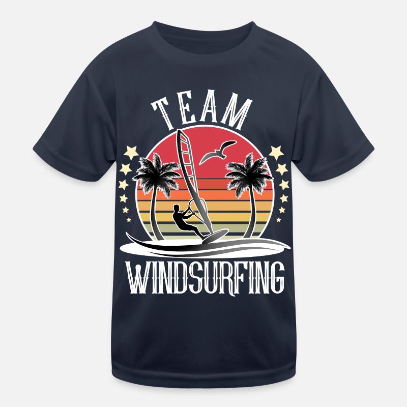 Windsurfen Windsurfer Windsurf Team Kinder Funktions-T-Shirt