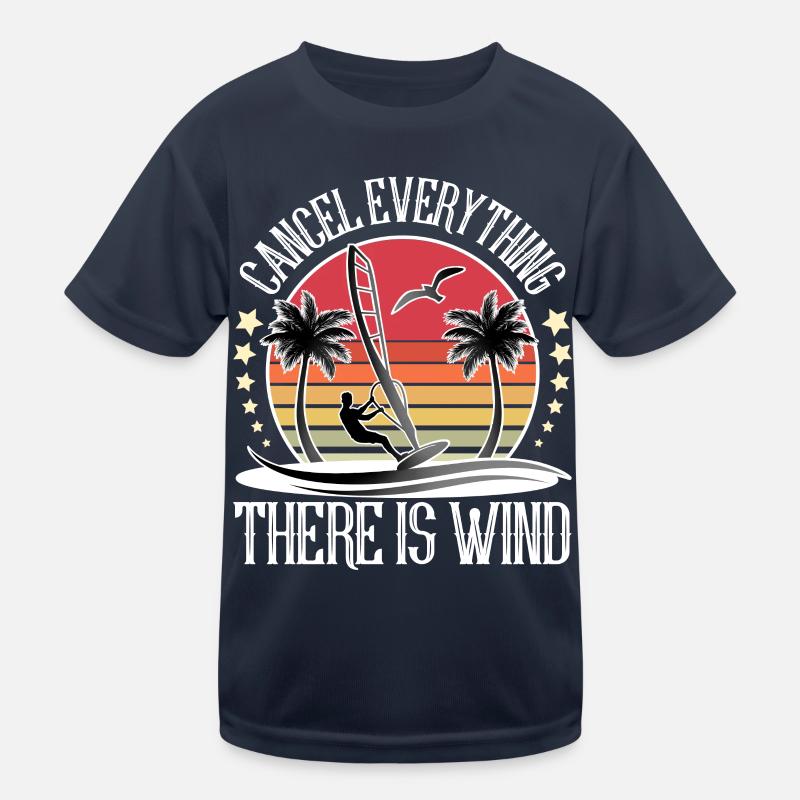 Windsurfen Windsurfer Windsurf Kinder Funktions-T-Shirt