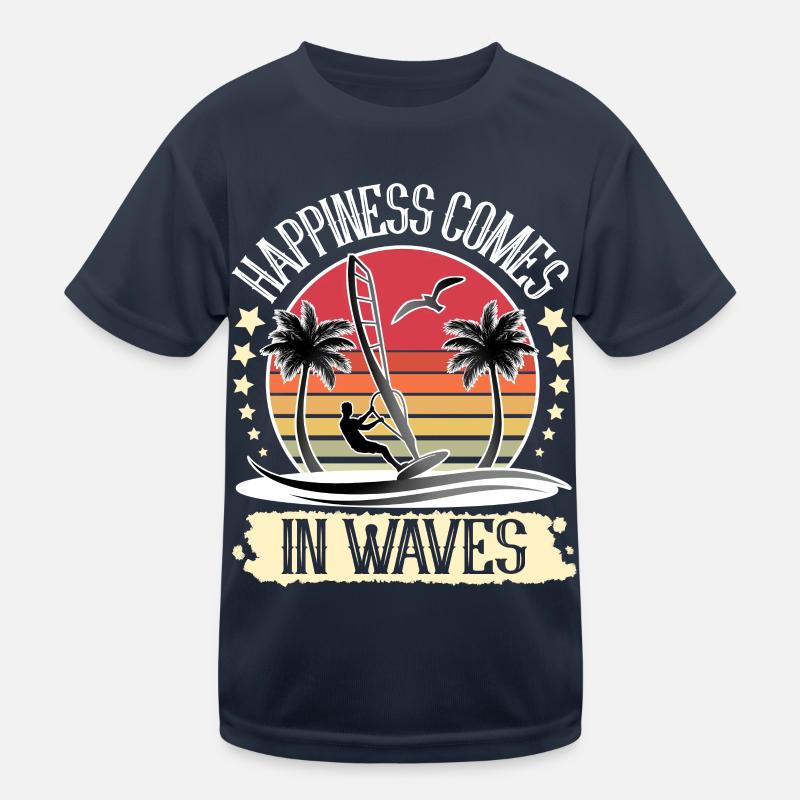 Windsurfing Windsurfer Windsurf Kids Functional T-Shirt