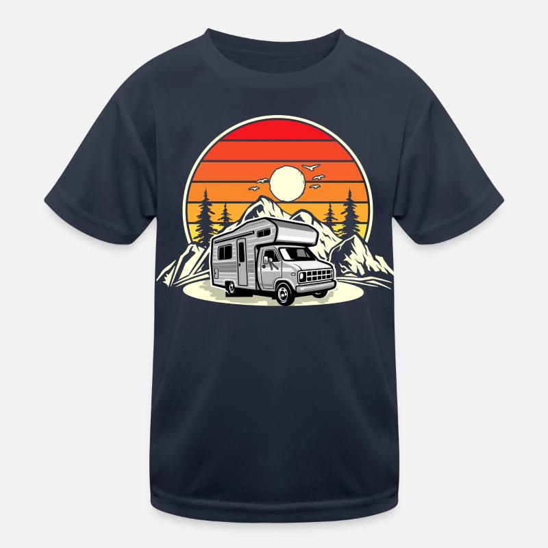 Camping Camper Campen T-shirt sport Enfant