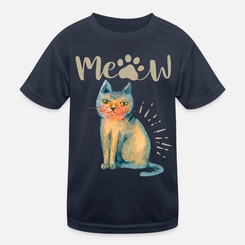 Lustige Katze, Spruch, Meow Kinder Funktions-T-Shirt