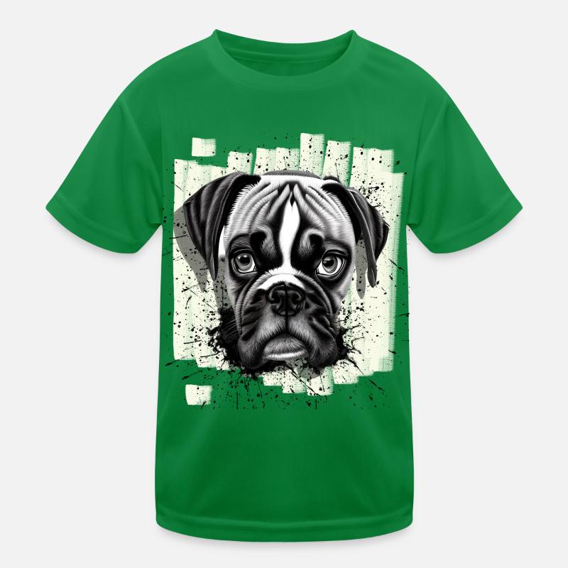 Boxer Dog Kids Functional T-Shirt