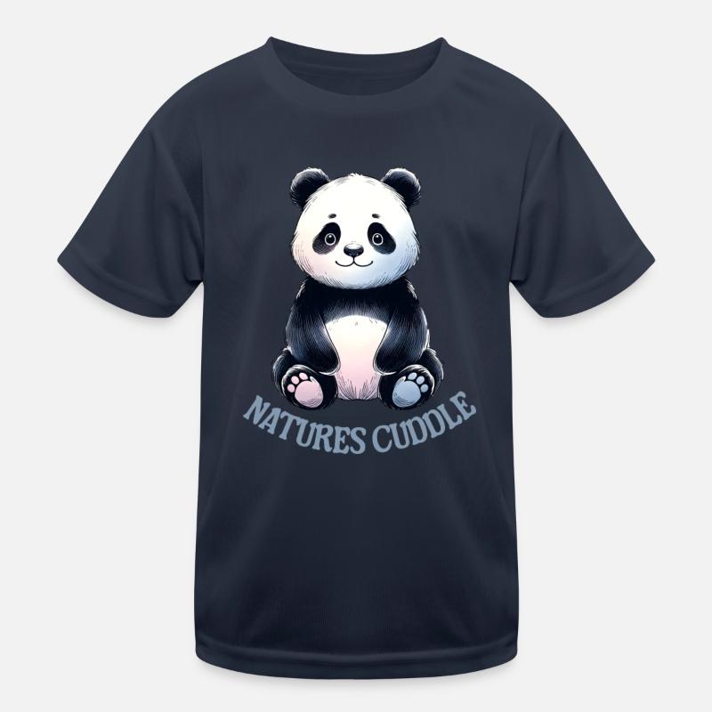 Panda Cuddle Moment Kids Functional T-Shirt